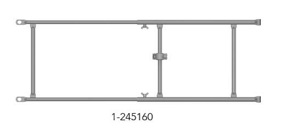 Adjustable end railing made of steel Tobler AG