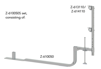 Console bracket for ballasted guardrailing Tobler AG