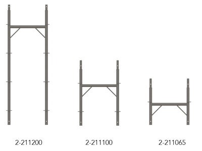 Steel scaffolding frame 65 cm Tobler AG