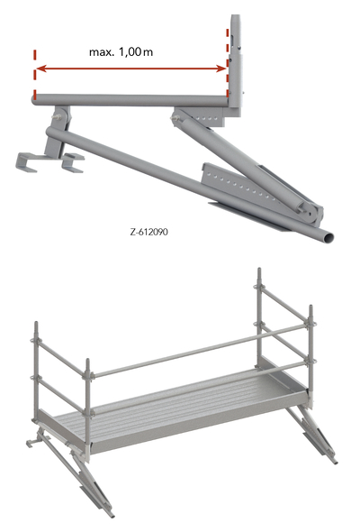 Roof scaffolding console bracket Tobler AG