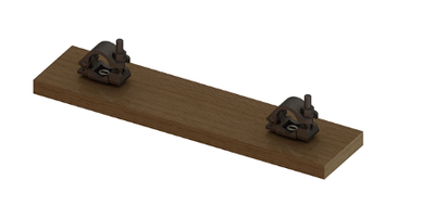 Wooden support for roof scaffolding ladder Tobler AG